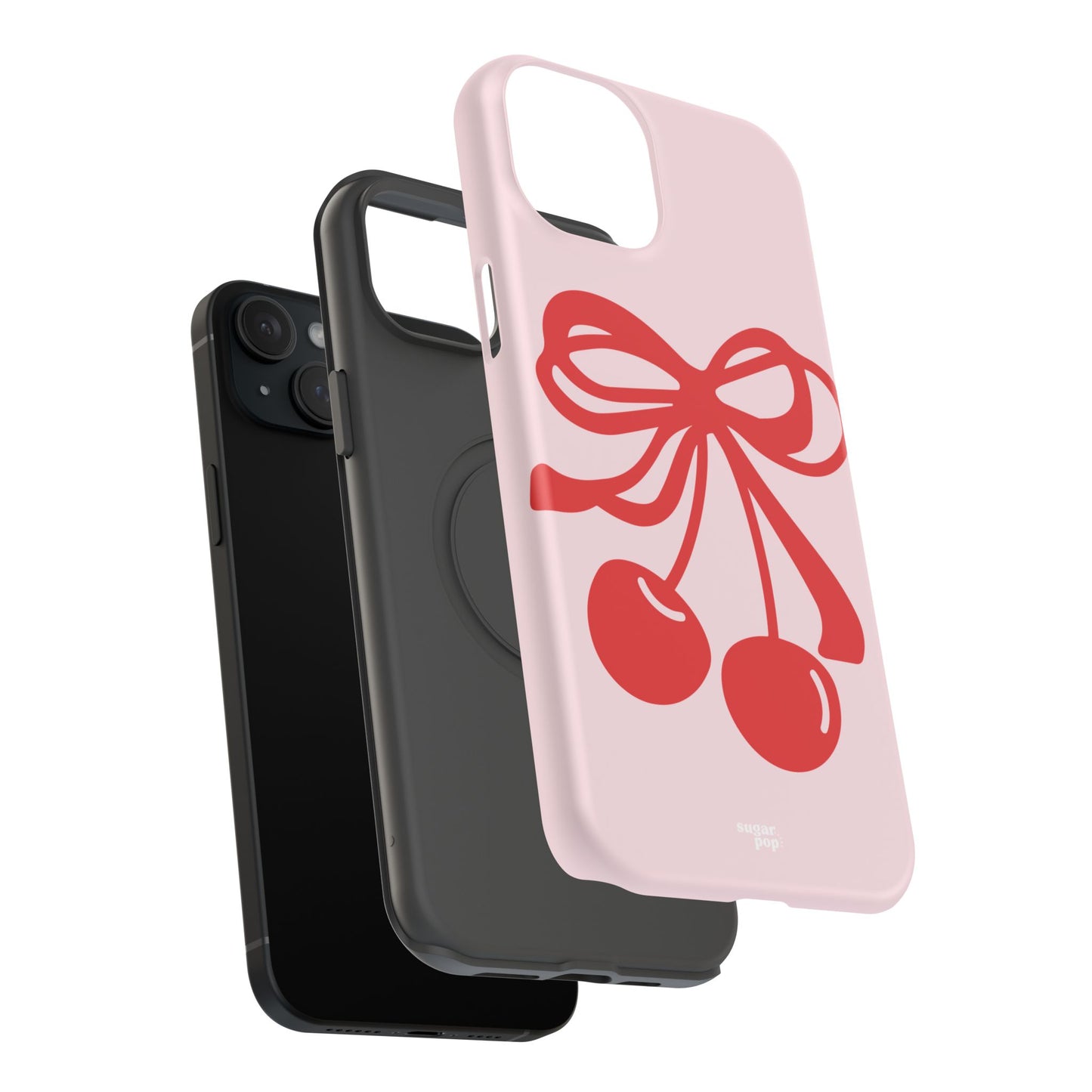 Cherry Bow Impact-Resistant Phone Case