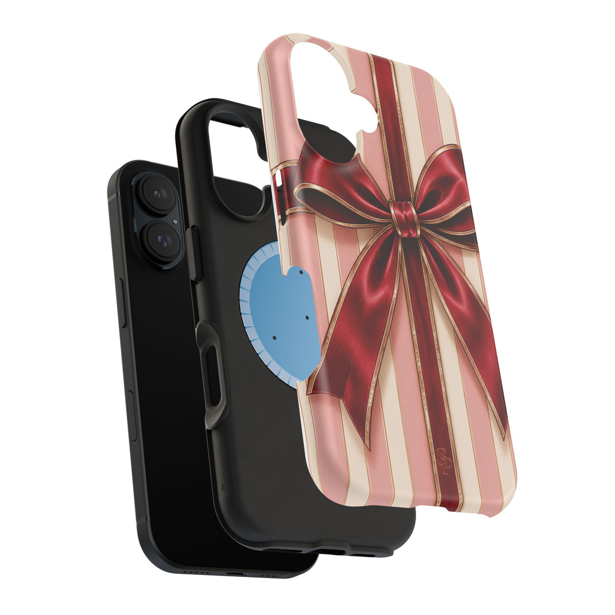 Red Bow Gift Wrap Magnetic Phone Case
