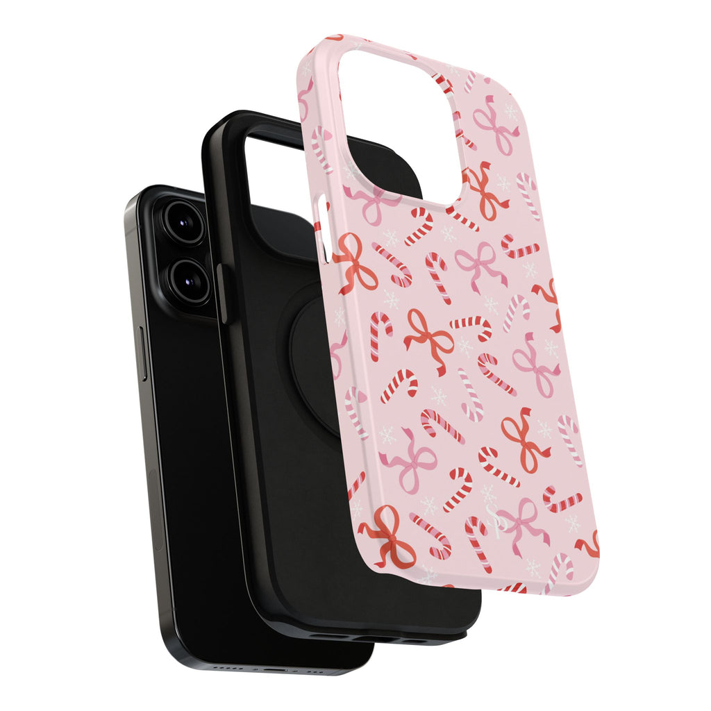 Candy Cane Impact-Resistant Phone Case - Limited Edition