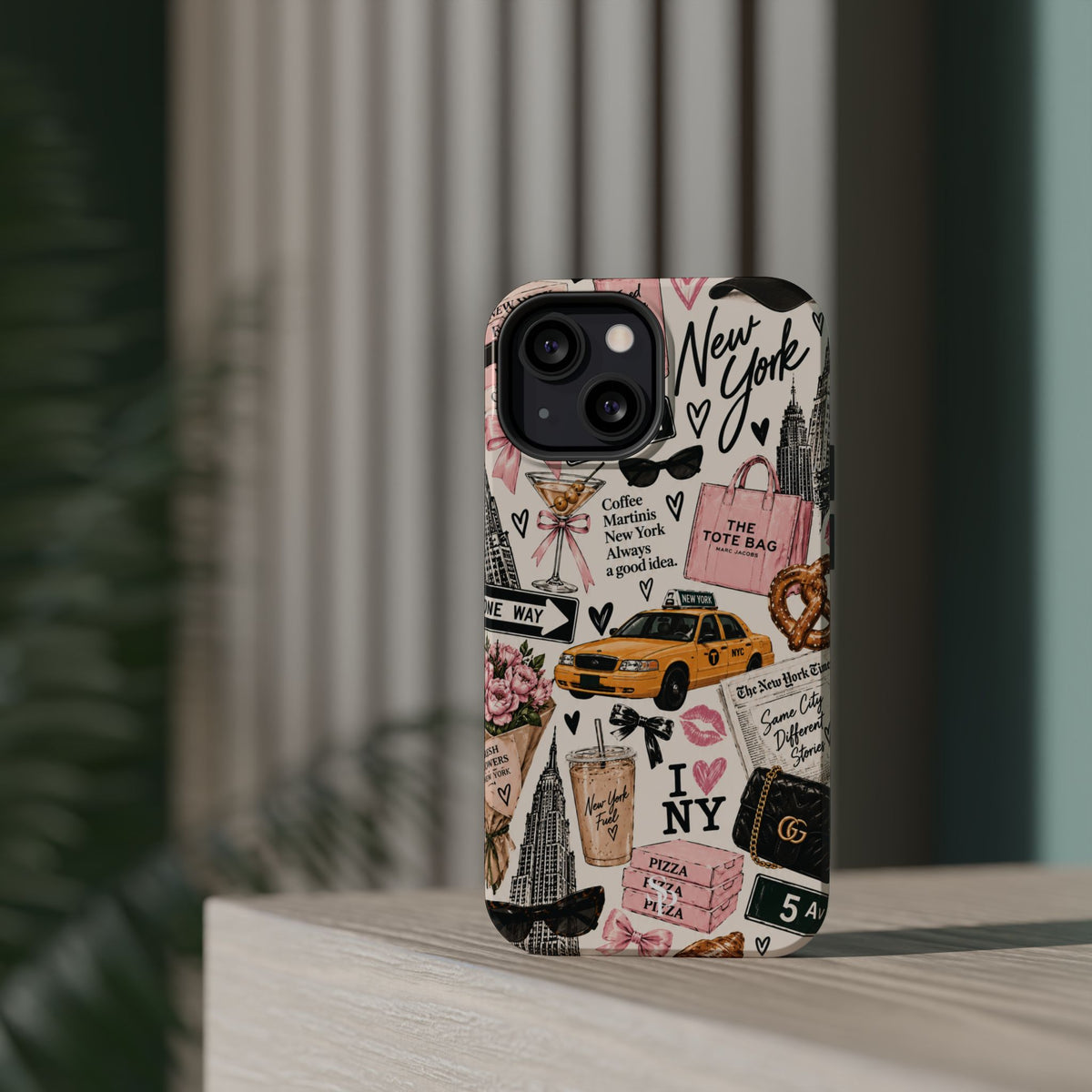 Pink New York Magnetic Phone Case