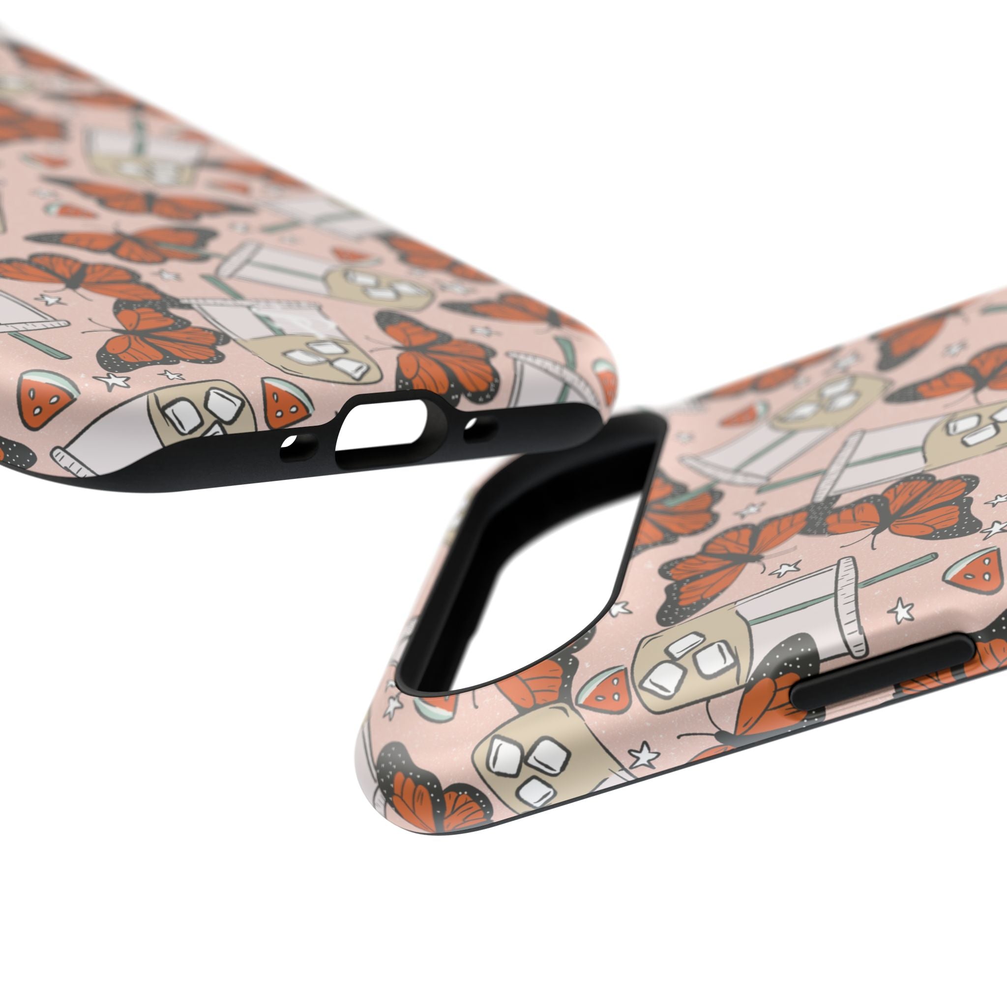 Iced Coffee & Butterfly Impact-Resistant Cases
