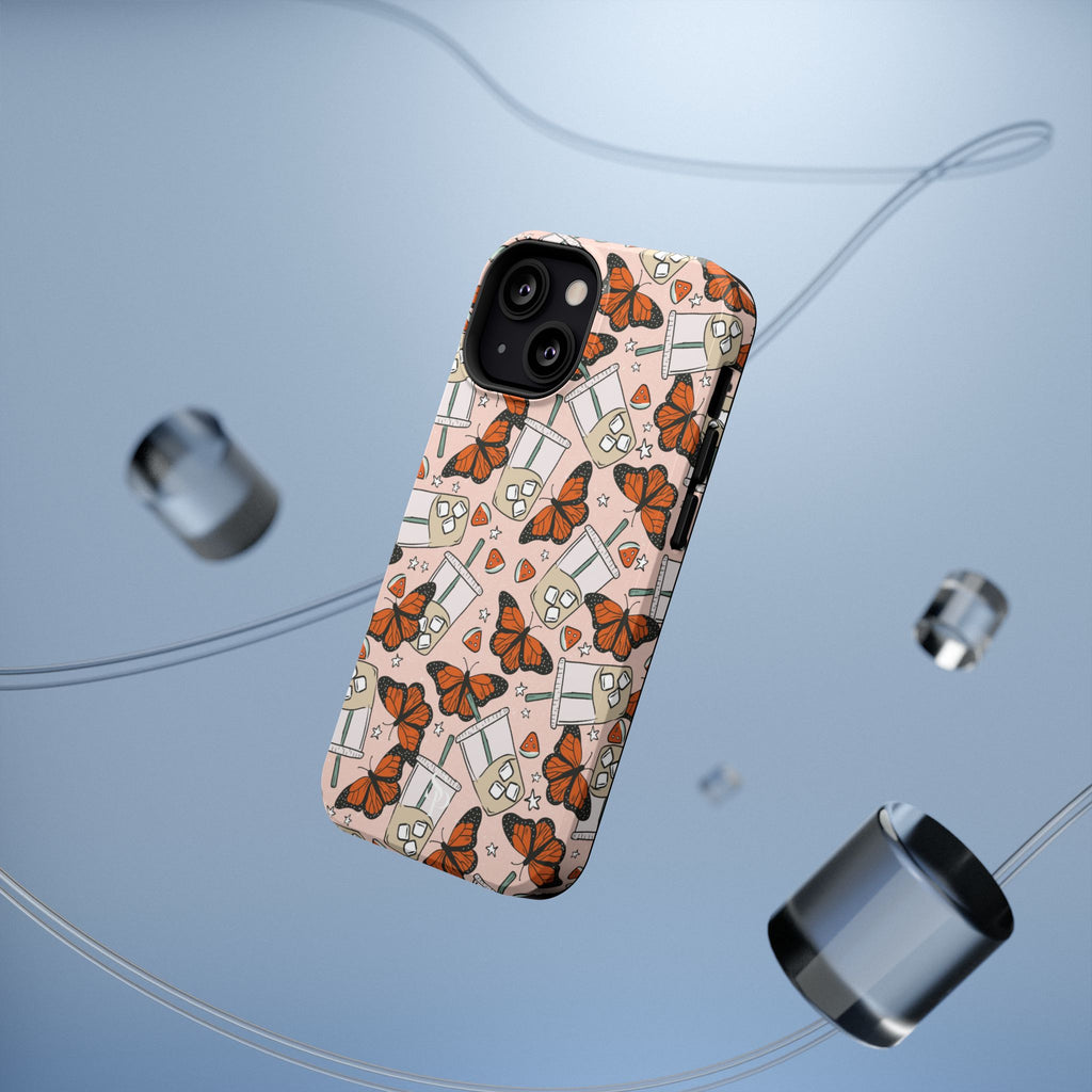 Iced Coffee & Butterfly Impact-Resistant Cases