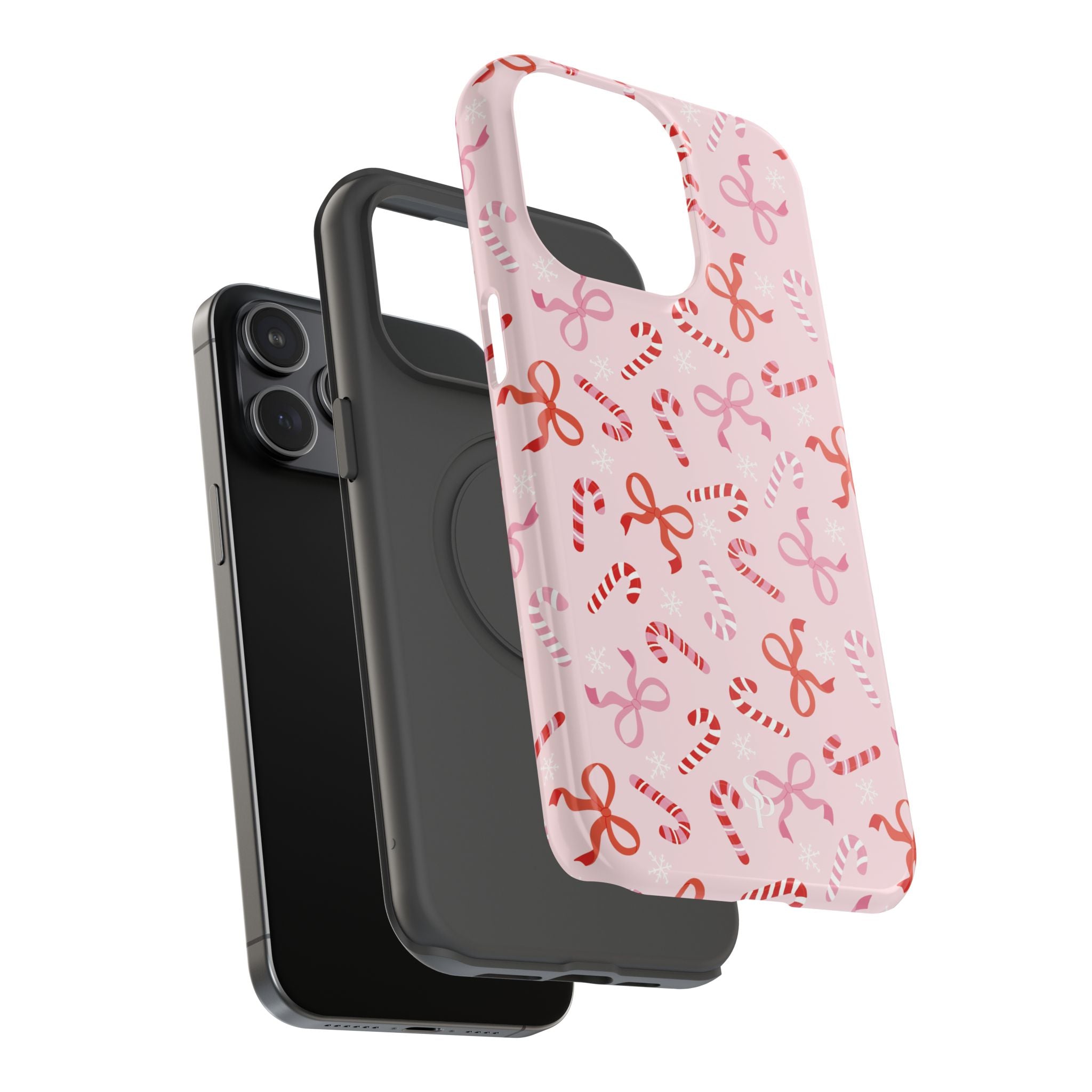 Candy Cane Impact-Resistant Phone Case - Limited Edition