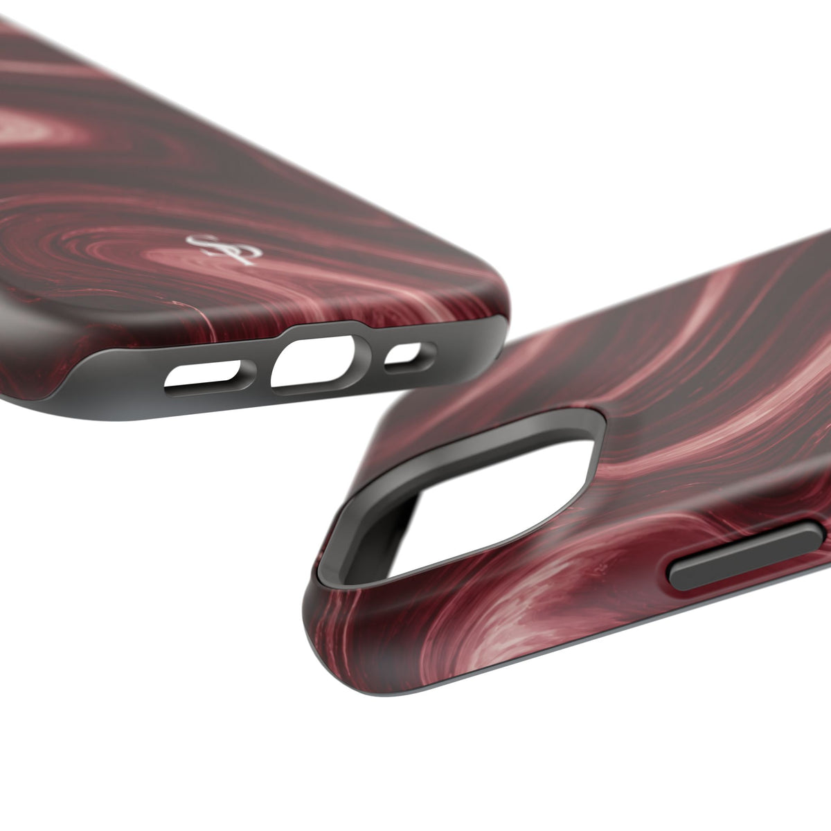 Burgundy Marble Magnetic Phone Case