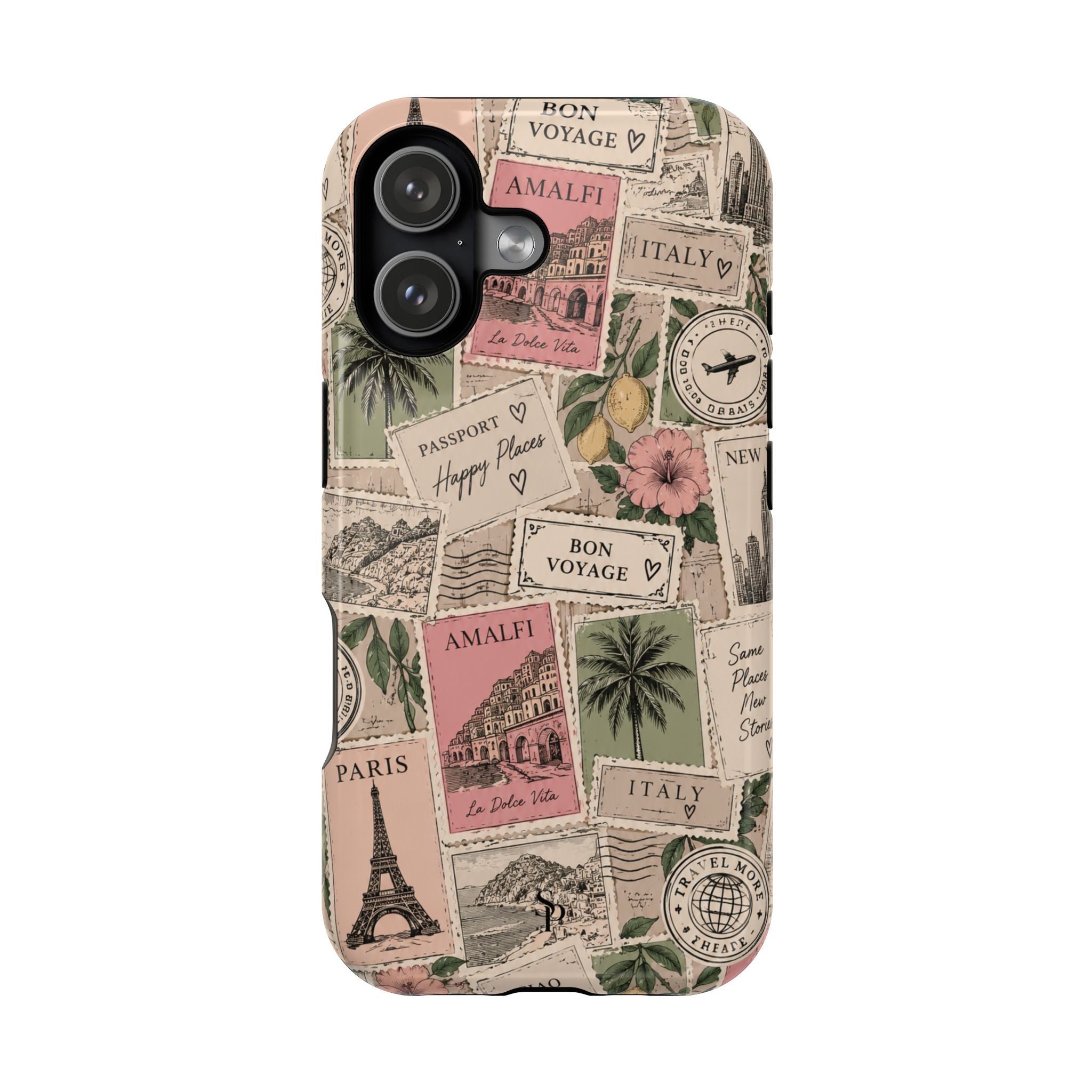 Travel Passport Stamp Magnetic Impact-Resistant Case