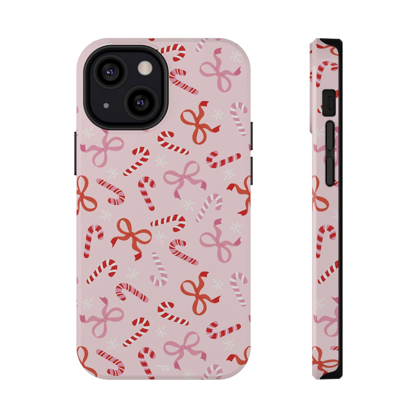 Candy Cane Impact-Resistant Phone Case - Limited Edition