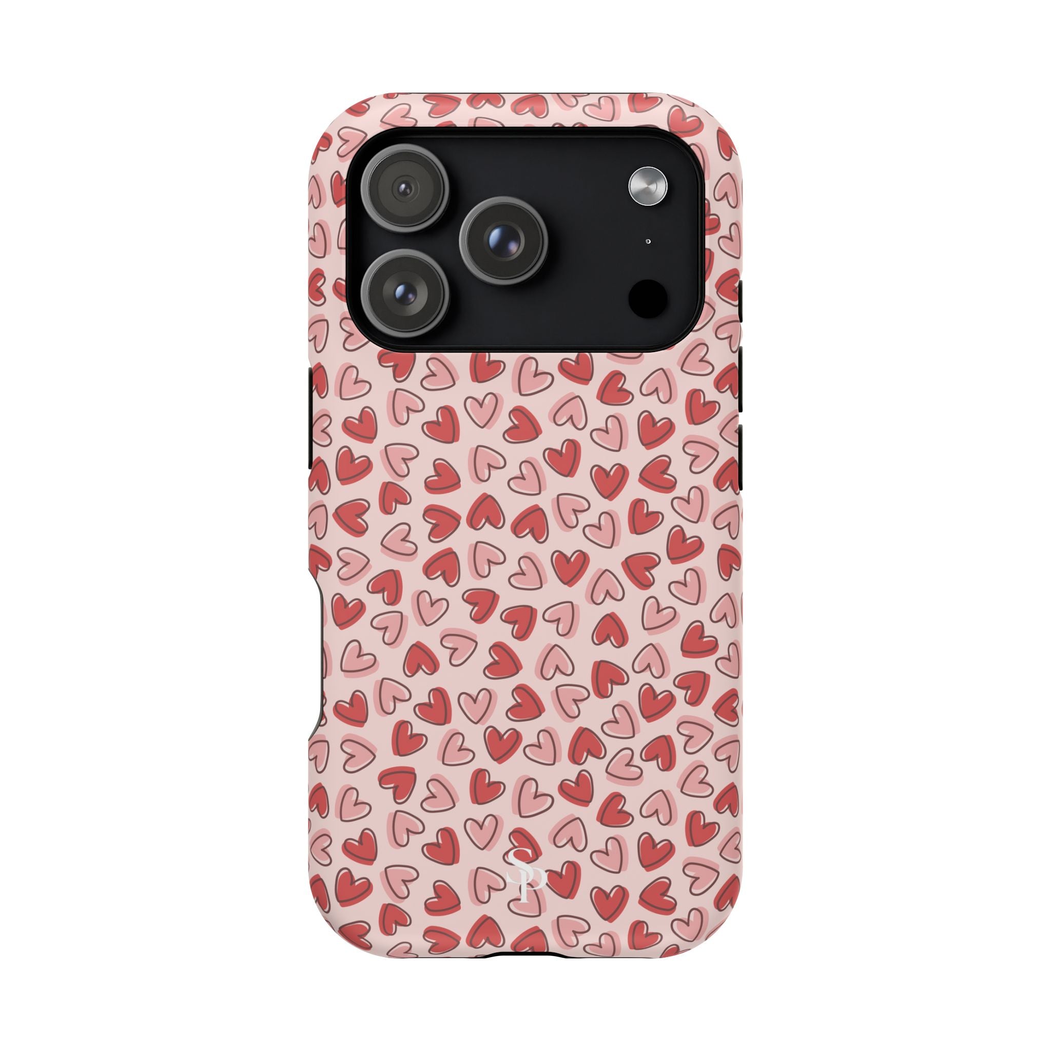 Heart Pattern Impact-Resistant Phone Case - Stylish Protection for Valentine's Day & Everyday Love