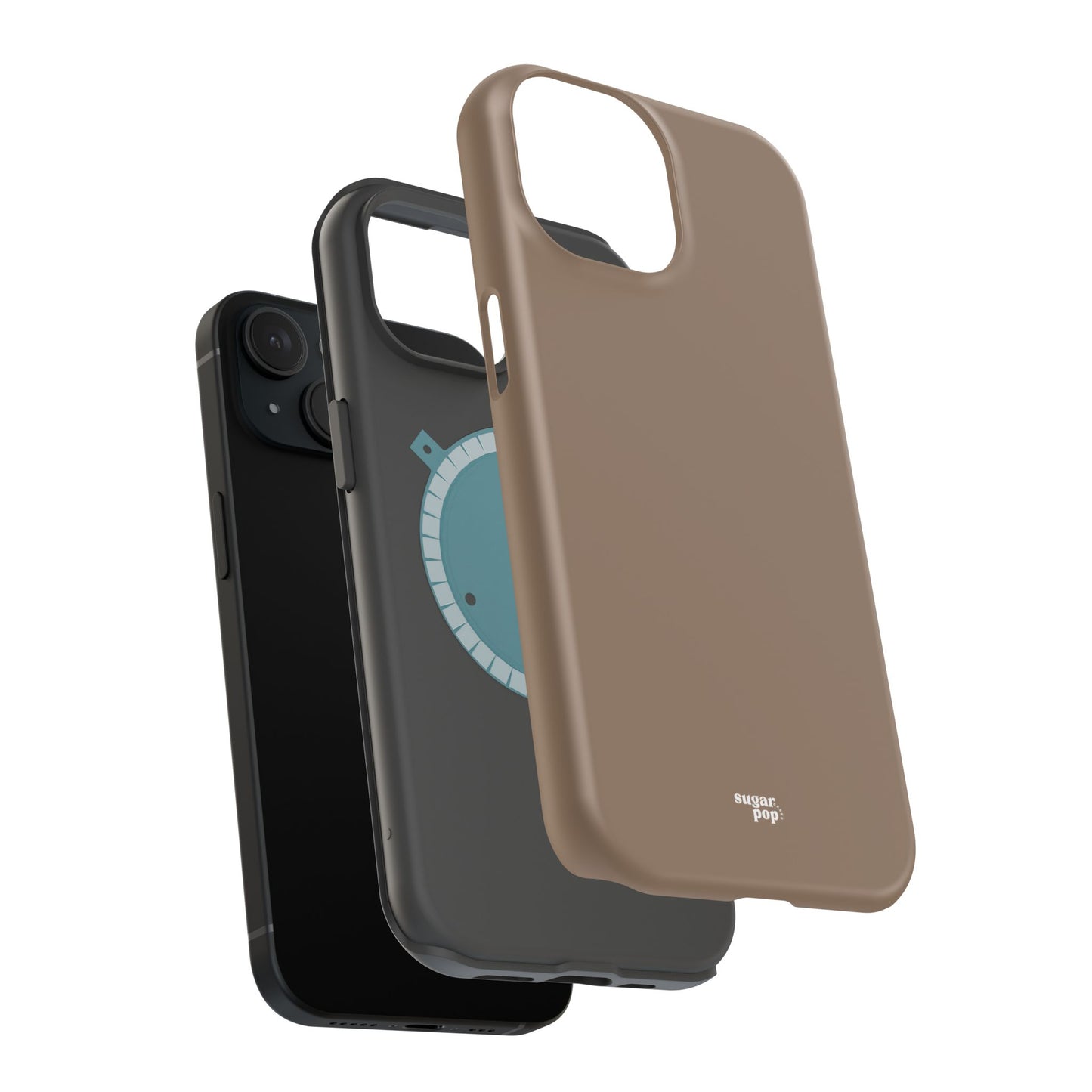 Brown Magnetic Tough Cases for Phones - Secure & Sleek Design