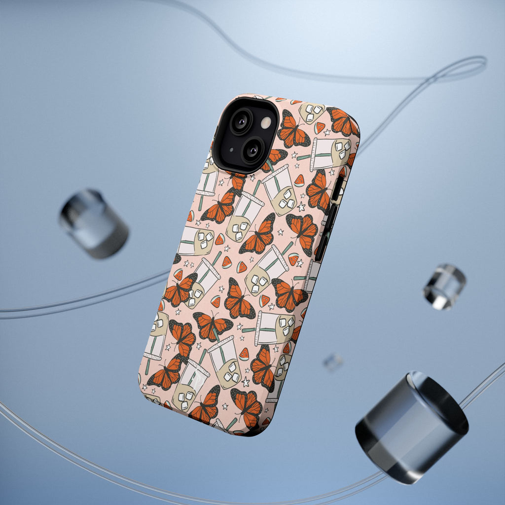 Iced Coffee & Butterfly Impact-Resistant Cases