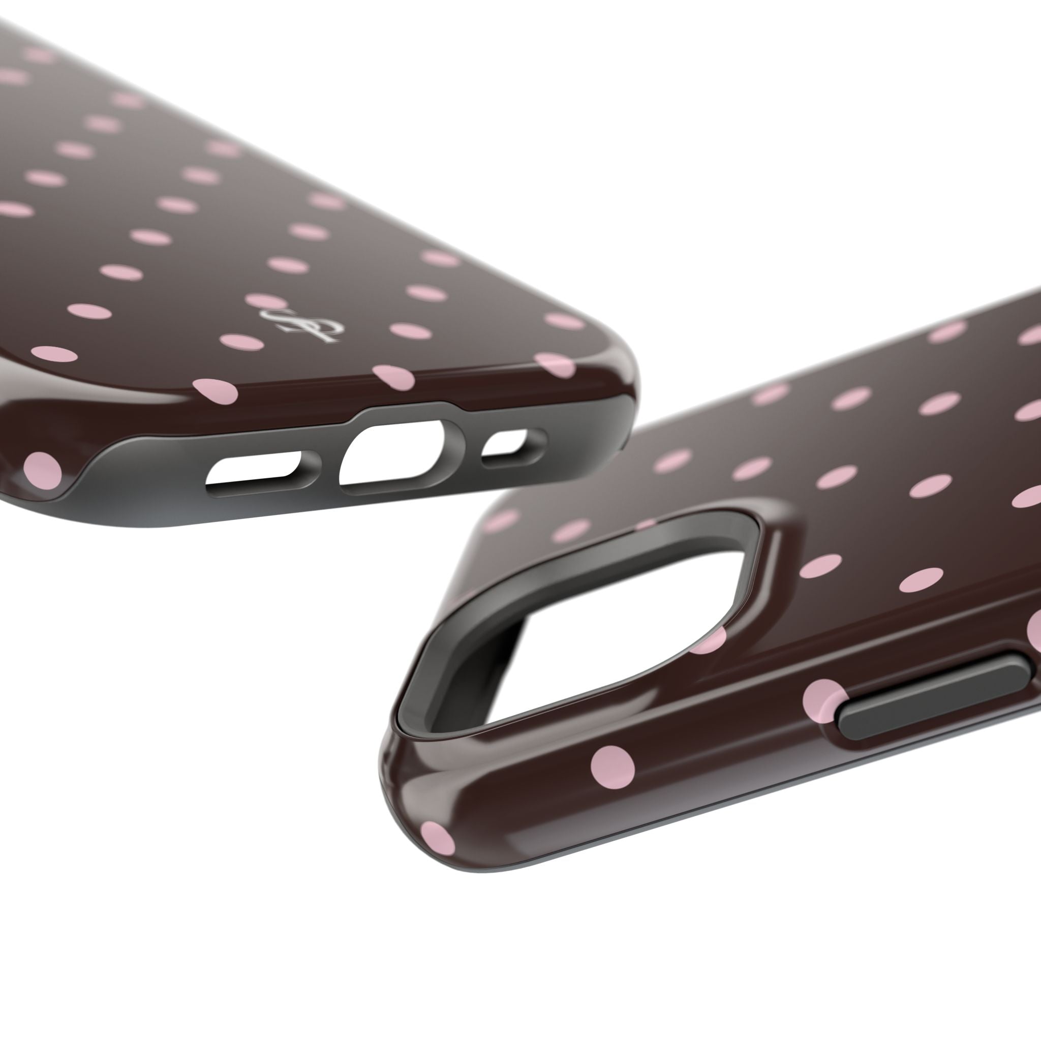 Brown Polka Dot Magnetic Impact-Resistant Phone Case