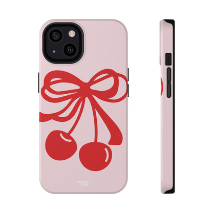 Cherry Bow Impact-Resistant Phone Case