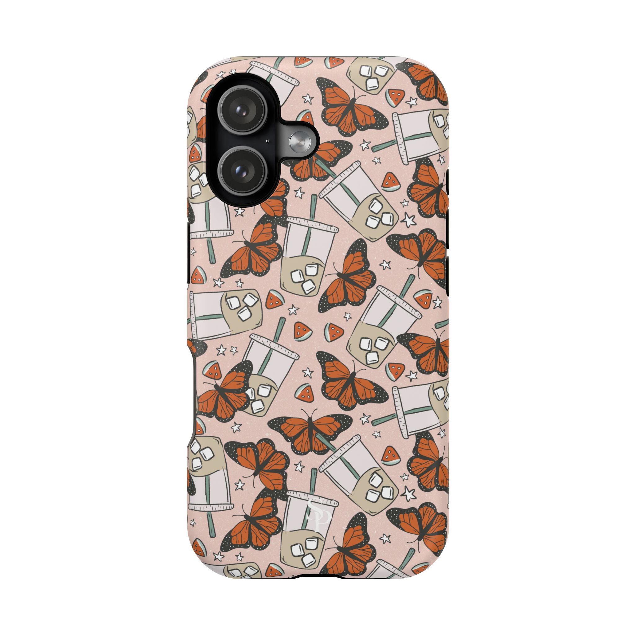 Iced Coffee & Butterfly Impact-Resistant Cases