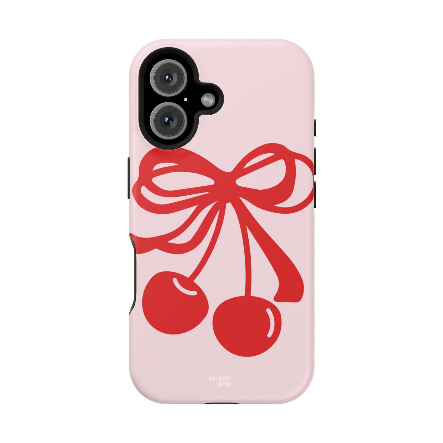 Cherry Bow Impact-Resistant Phone Case