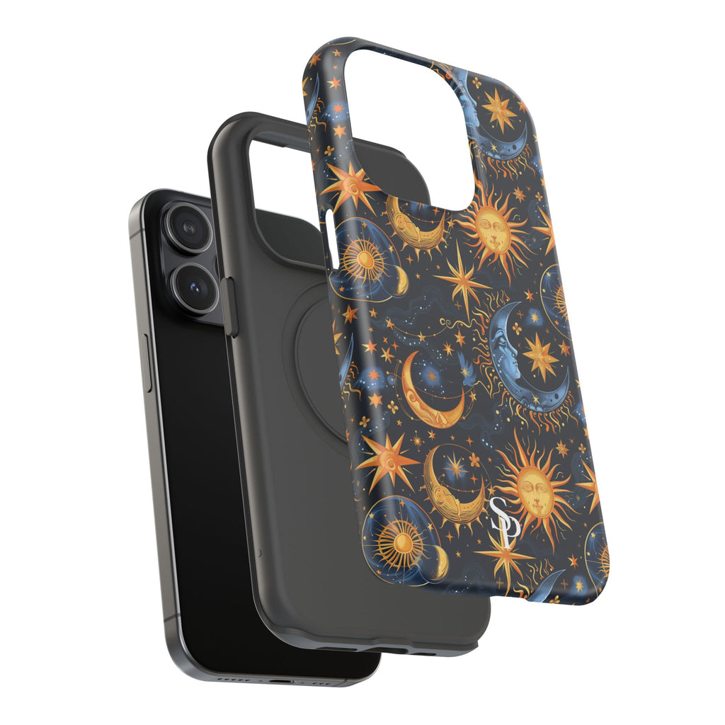 Celestial Sun and Moon Impact-Resistant Phone Case