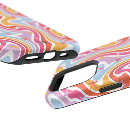 Colorful Impact-Resistant Phone Case - Vibrant Swirl Design