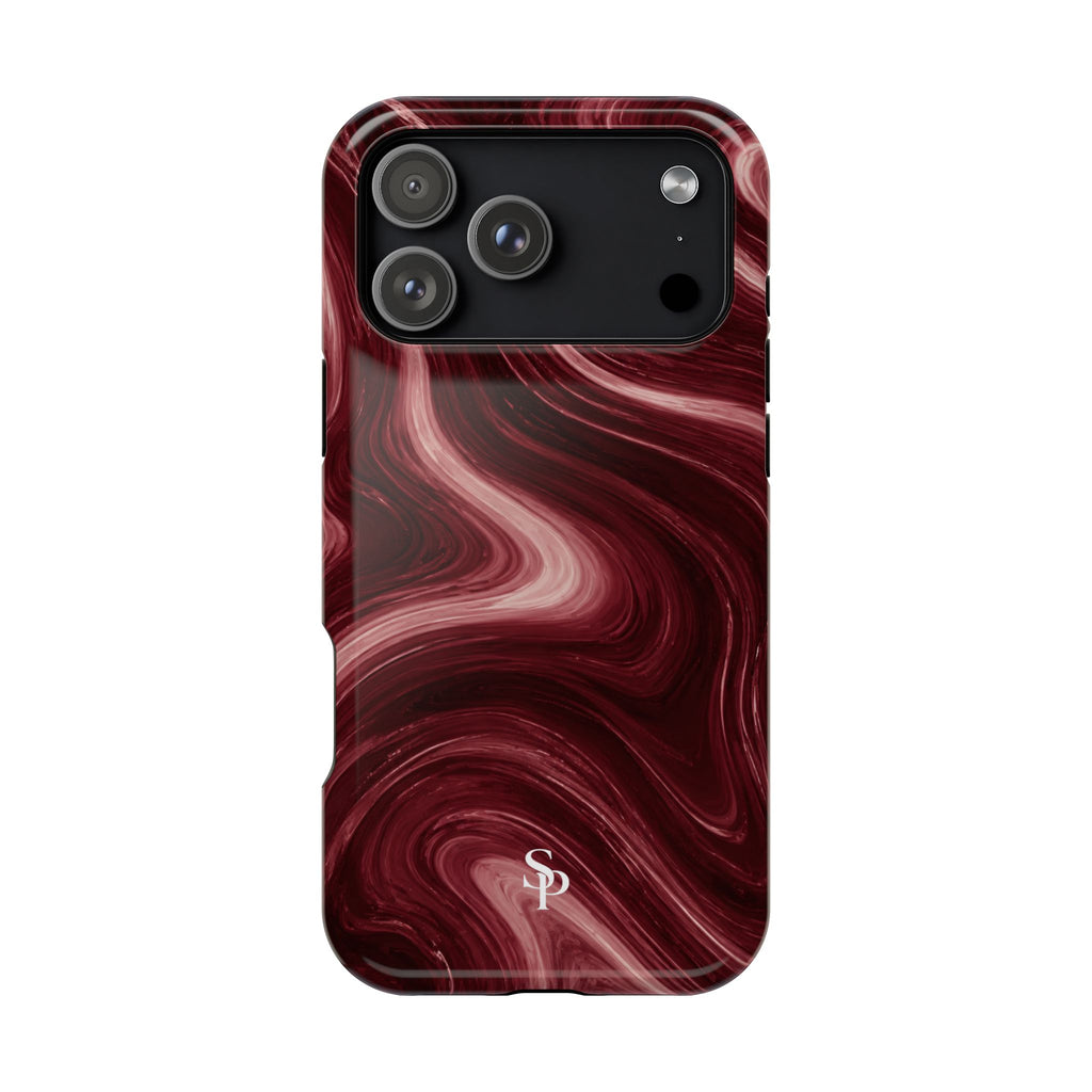 Burgundy Marble Magnetic Phone Case
