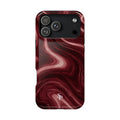 Burgundy Marble Magnetic Phone Case