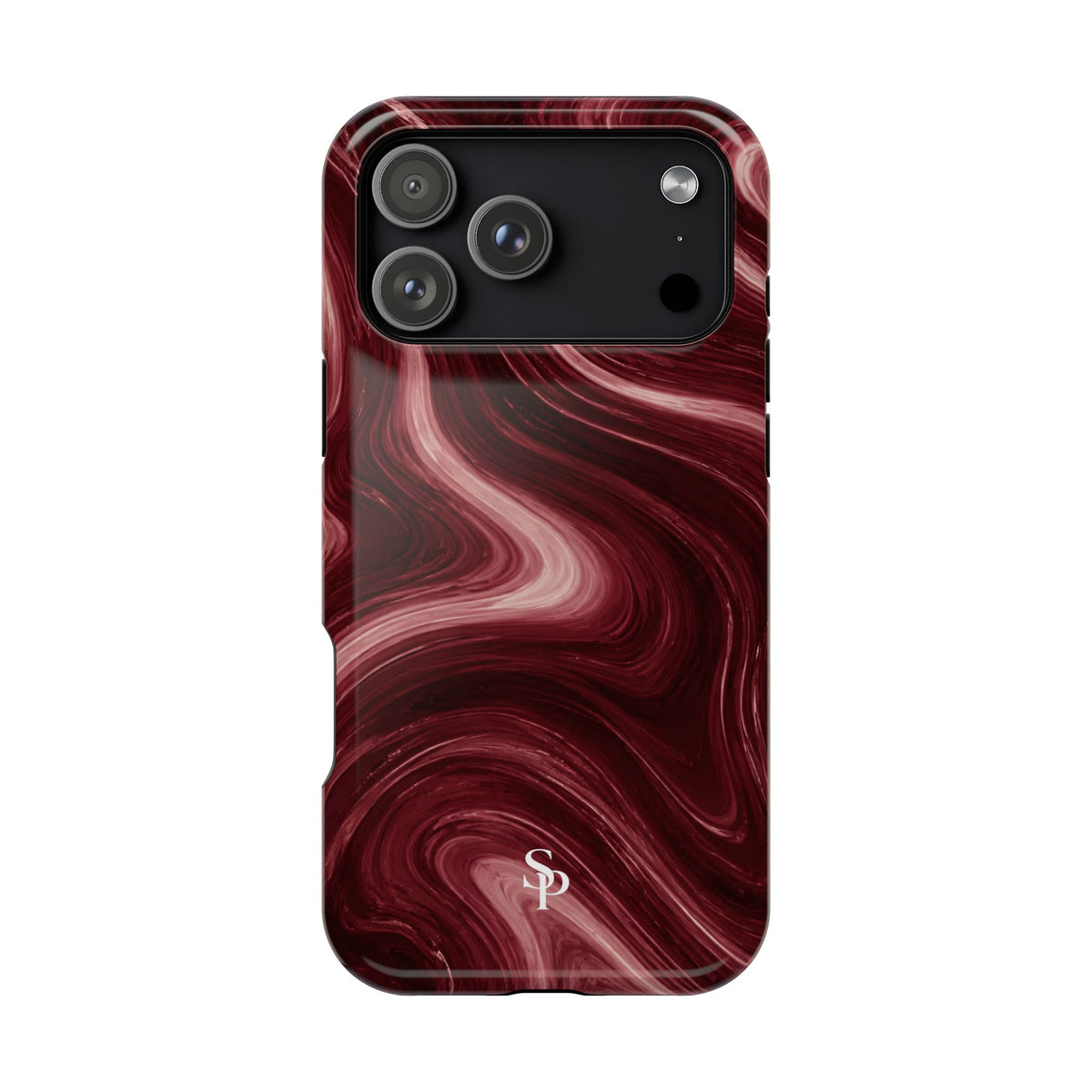 Burgundy Marble Magnetic Phone Case