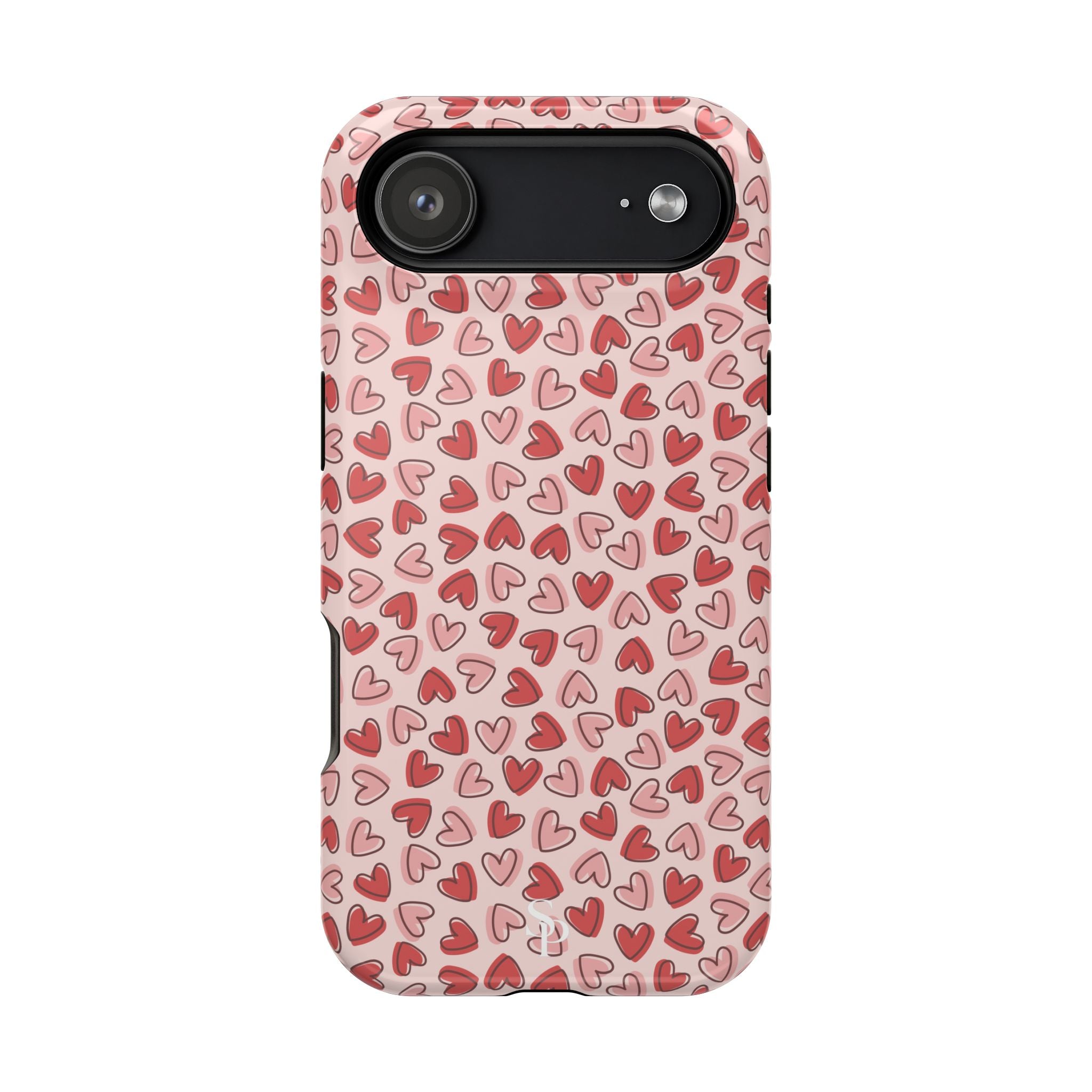 Heart Pattern Impact-Resistant Phone Case - Stylish Protection for Valentine's Day & Everyday Love