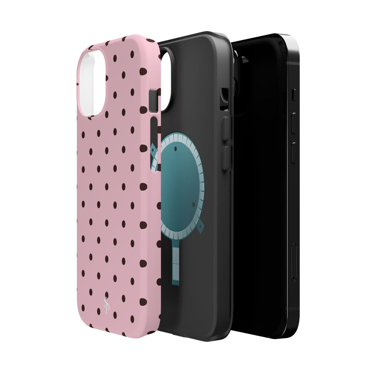 Pink Polka Dot Magnetic Case