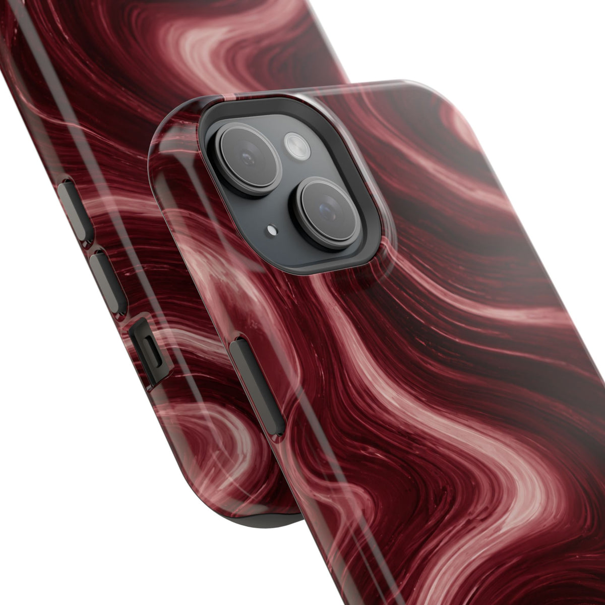 Burgundy Marble Magnetic Phone Case