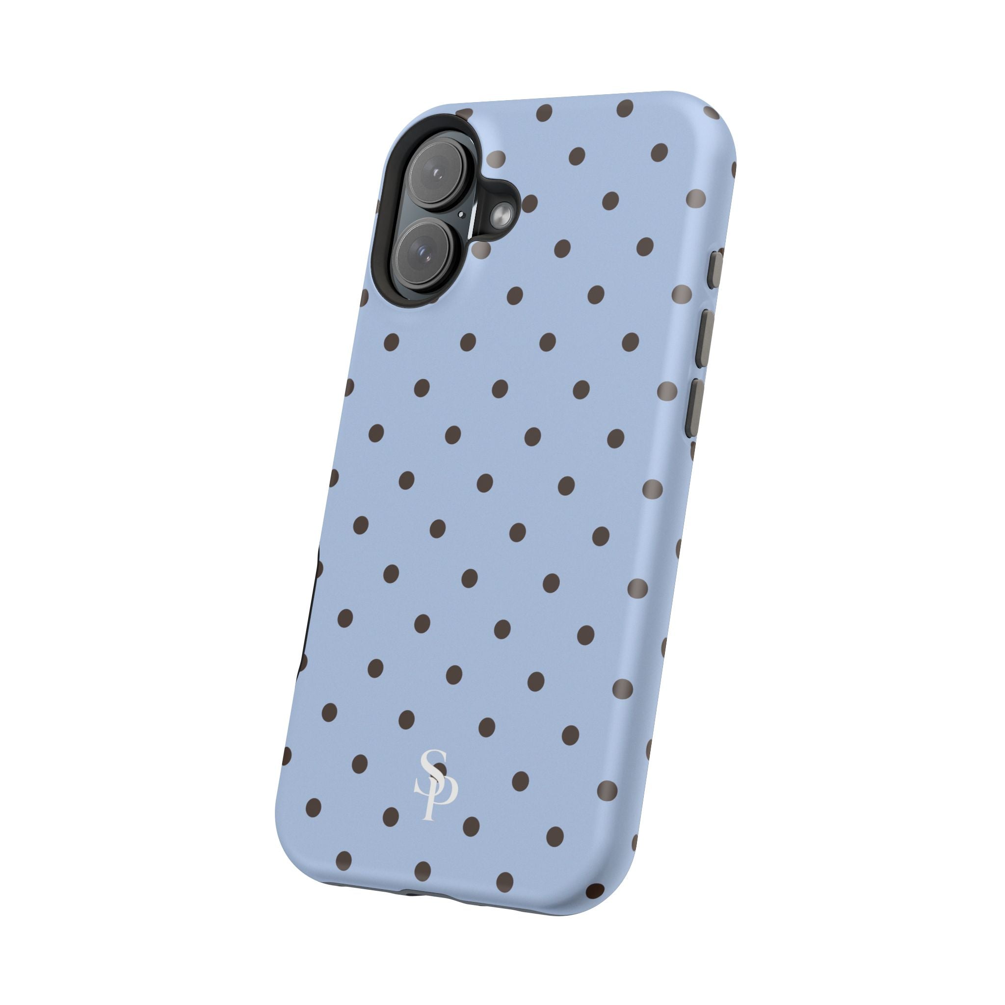 Blue Polka Dot Magnetic Impact Phone Case