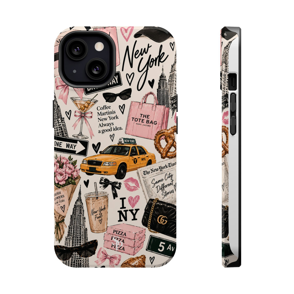 Pink New York Magnetic Phone Case