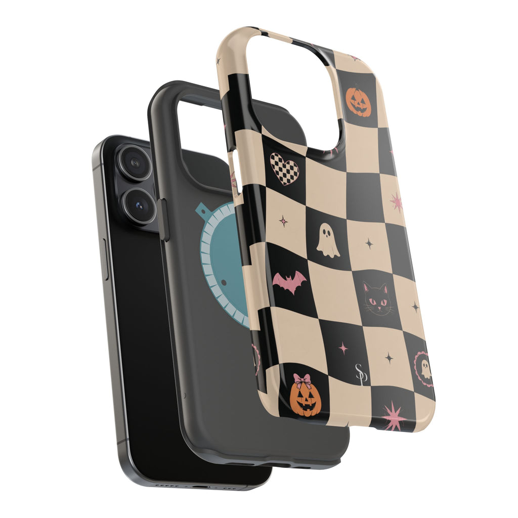 Halloween Checkerboard Magnetic Phone Case