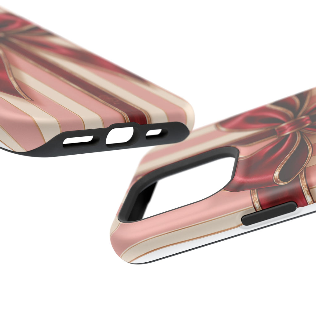 Red Bow Gift Wrap Magnetic Phone Case