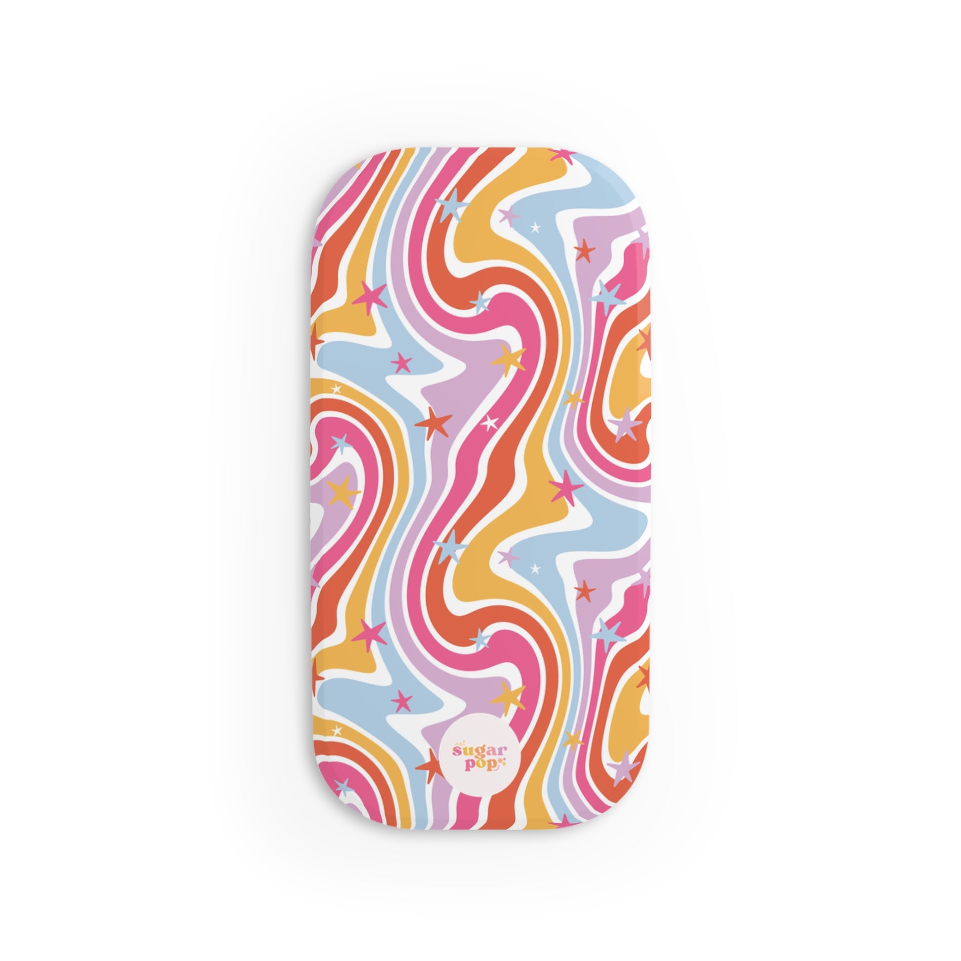 Colorful Swirl Phone Click-On Grip - Trendy Phone Stand Accessory