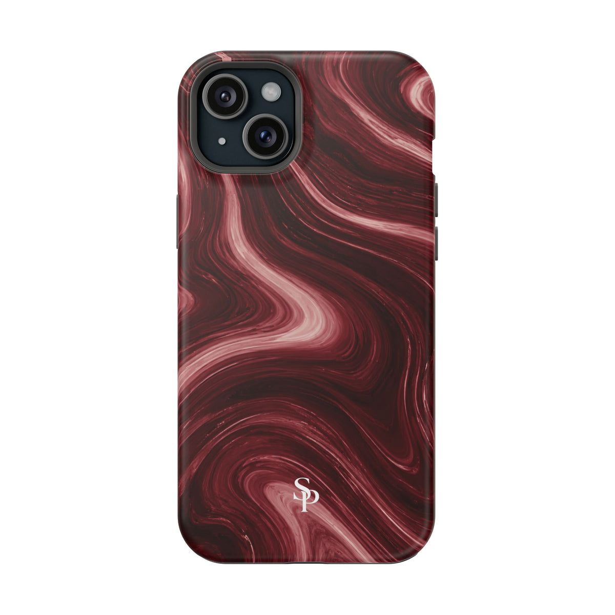Burgundy Marble Magnetic Phone Case