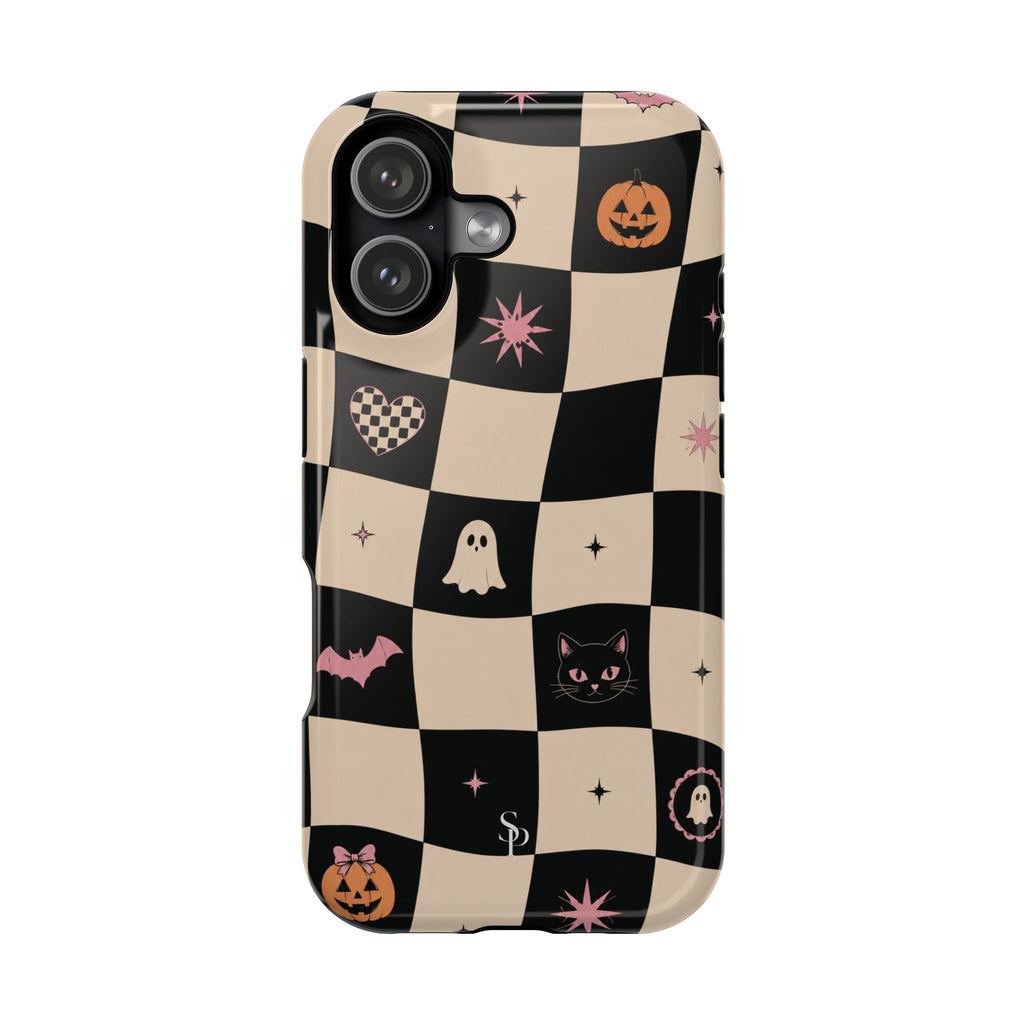 Halloween Checkerboard Magnetic Phone Case