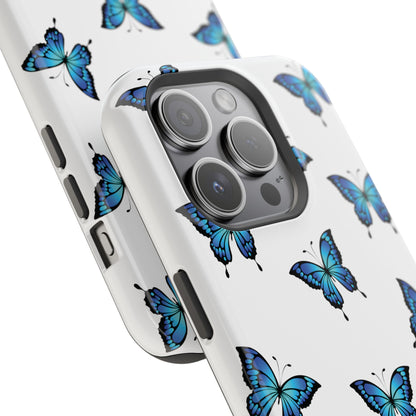 Blue Butterfly Impact-Resistant Cases