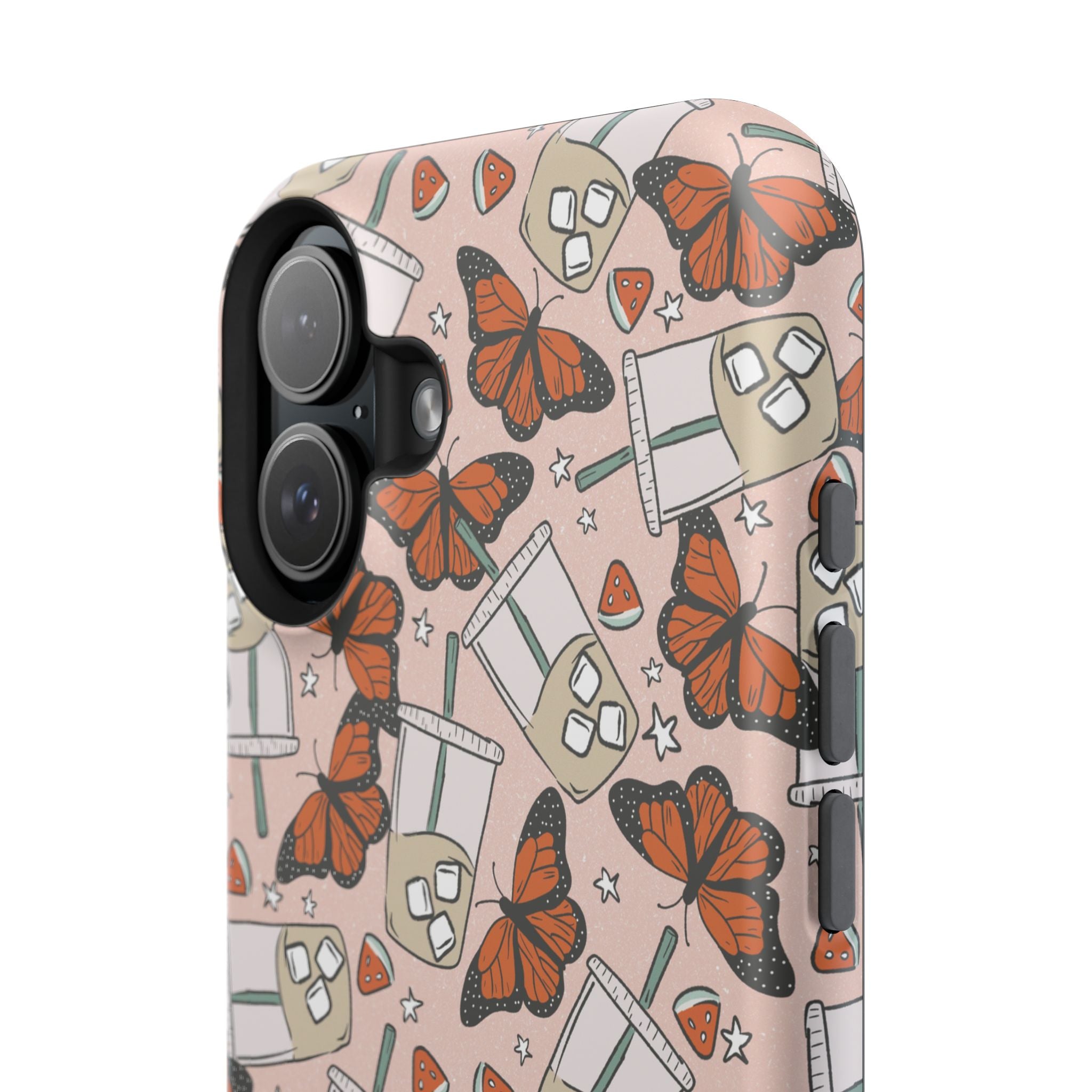 Iced Coffee & Butterfly Impact-Resistant Cases