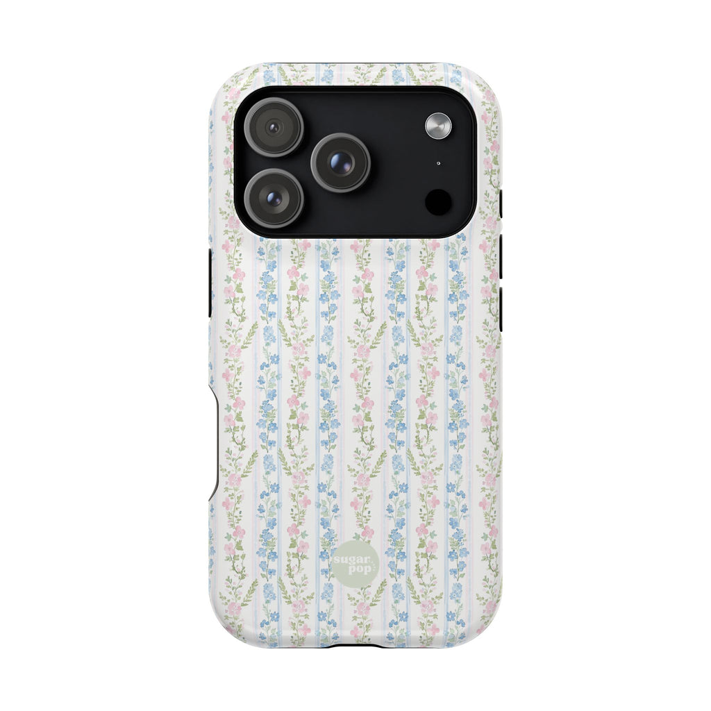 Pastel Floral Pattern Magnetic Tough Case