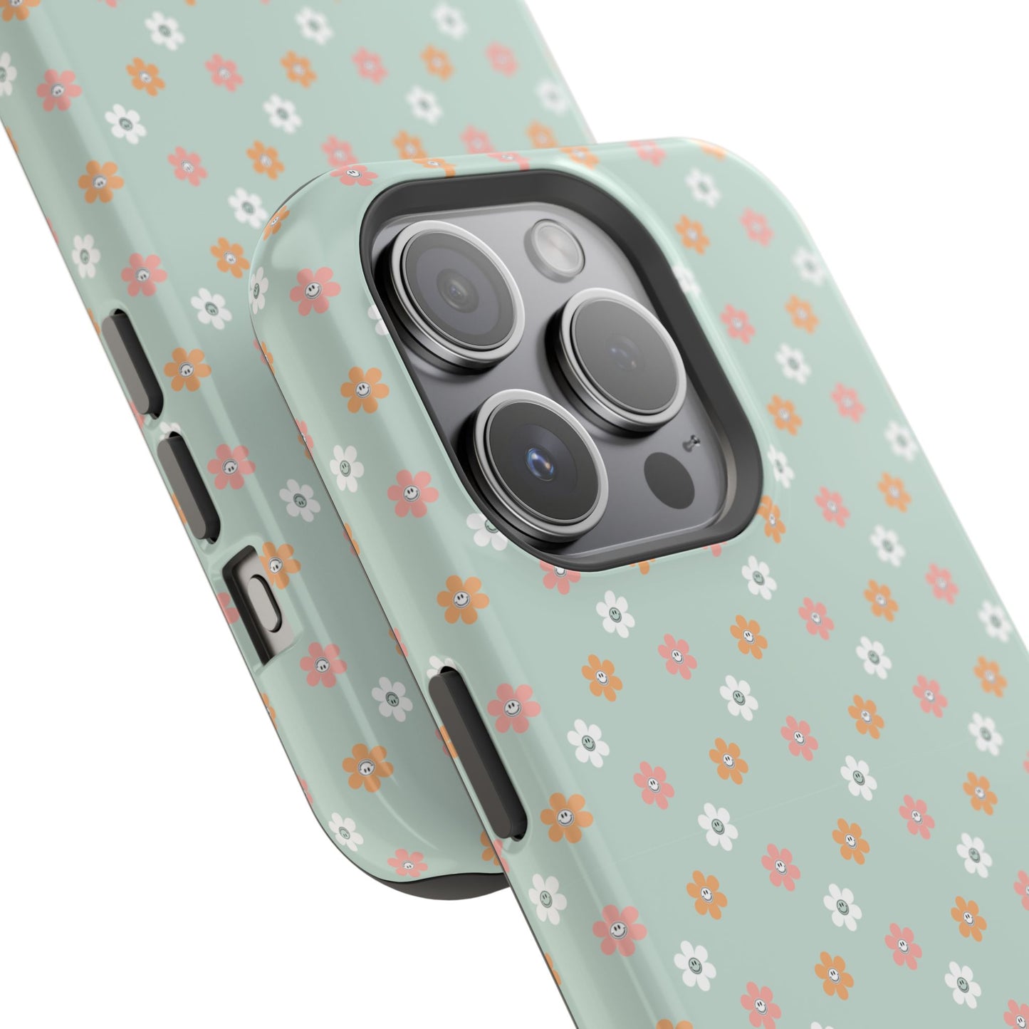 Floral Smiley Impact-Resistant Cases