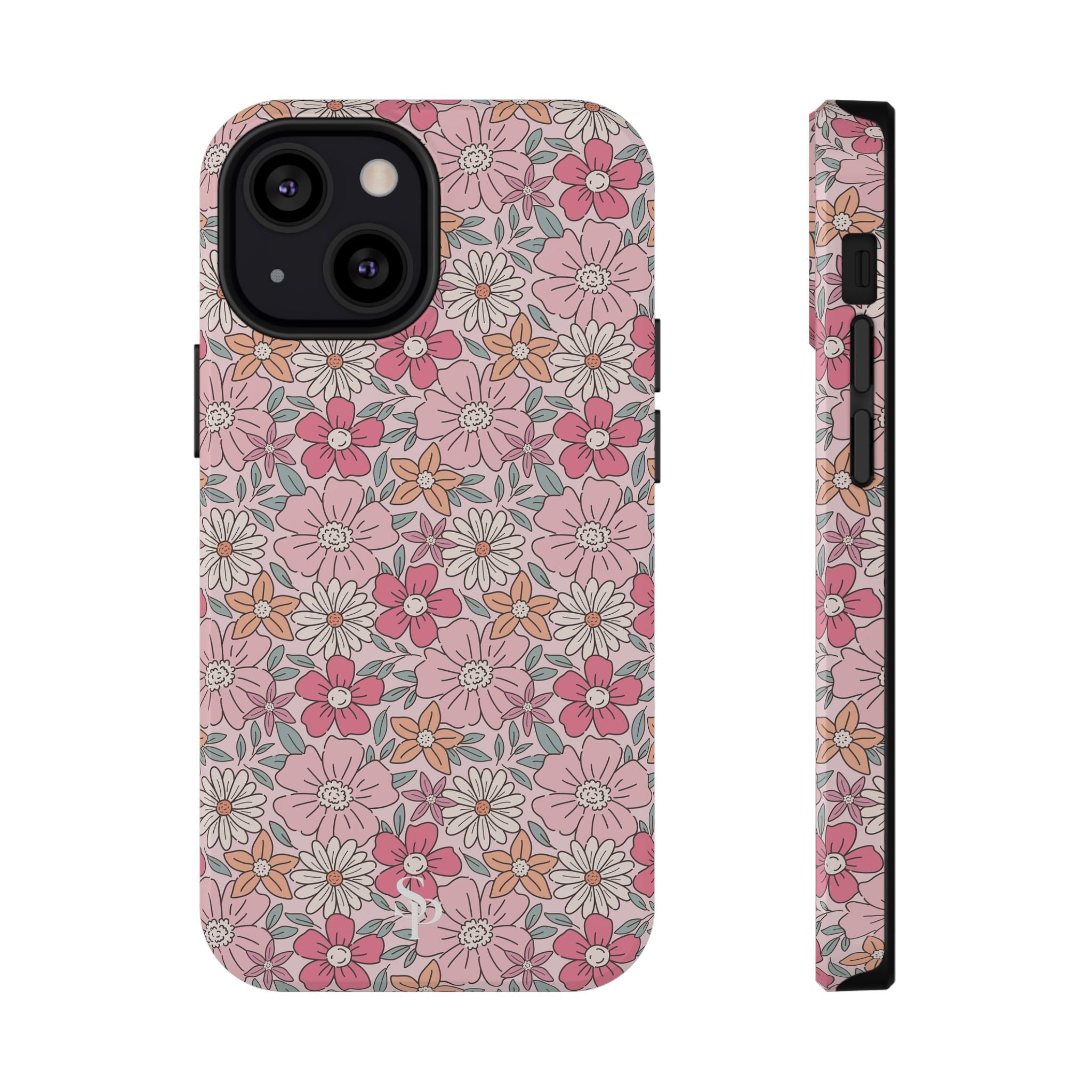 Pink Flowers Impact-Resistant Case