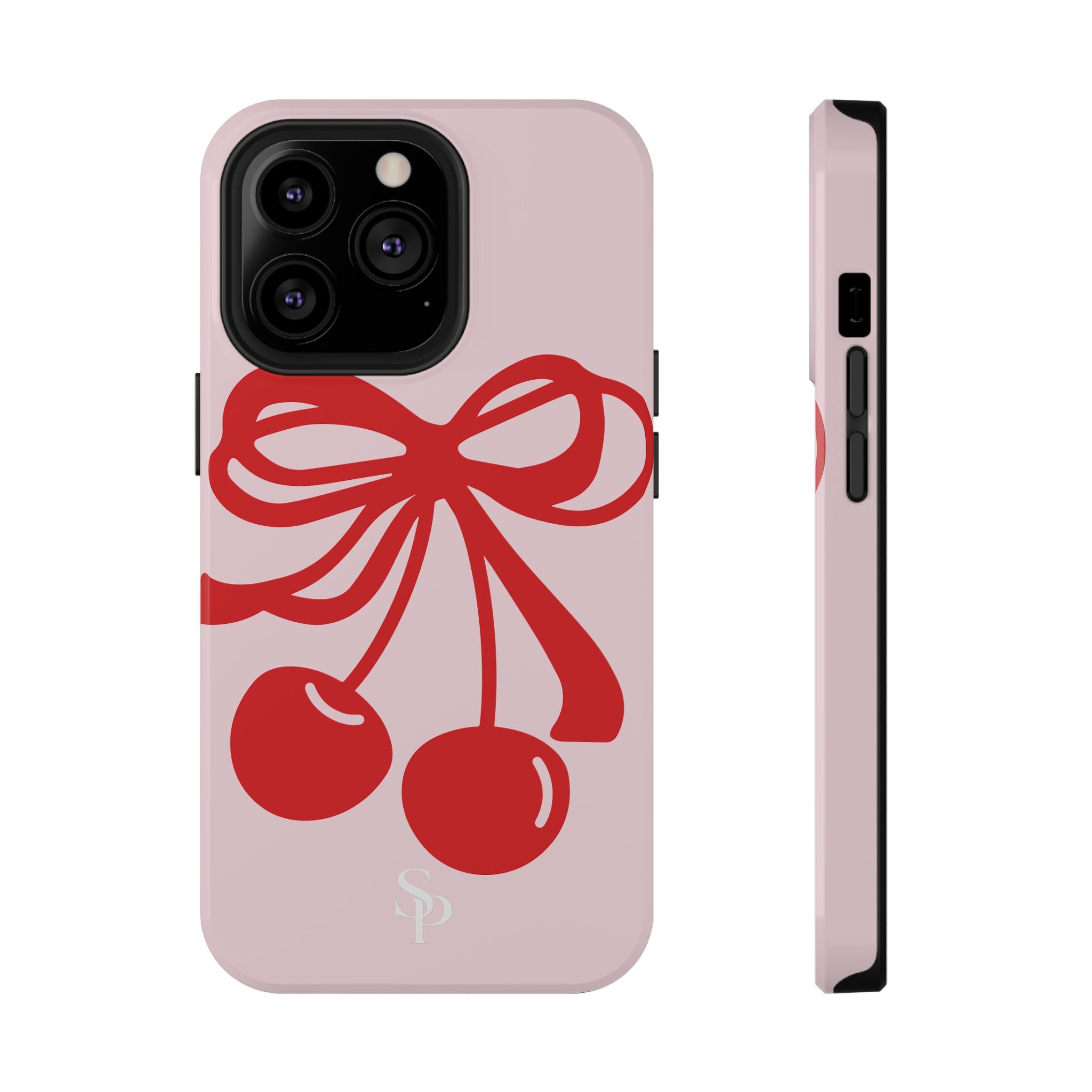 Cherry Bow Impact-Resistant Phone Case