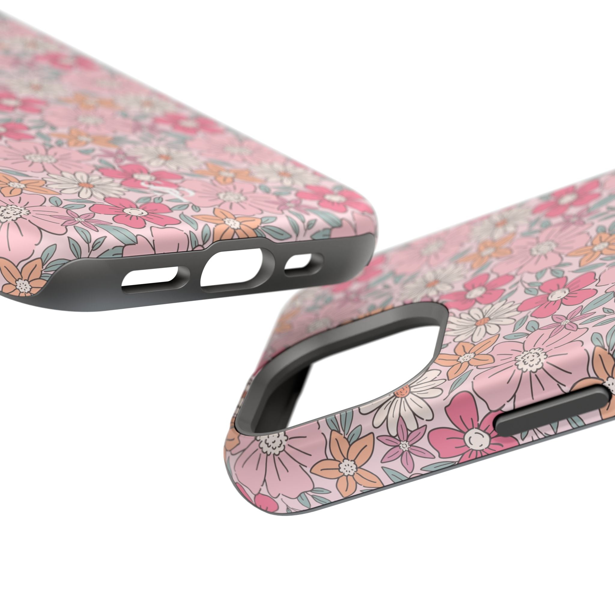 Pink Flowers Impact-Resistant Case