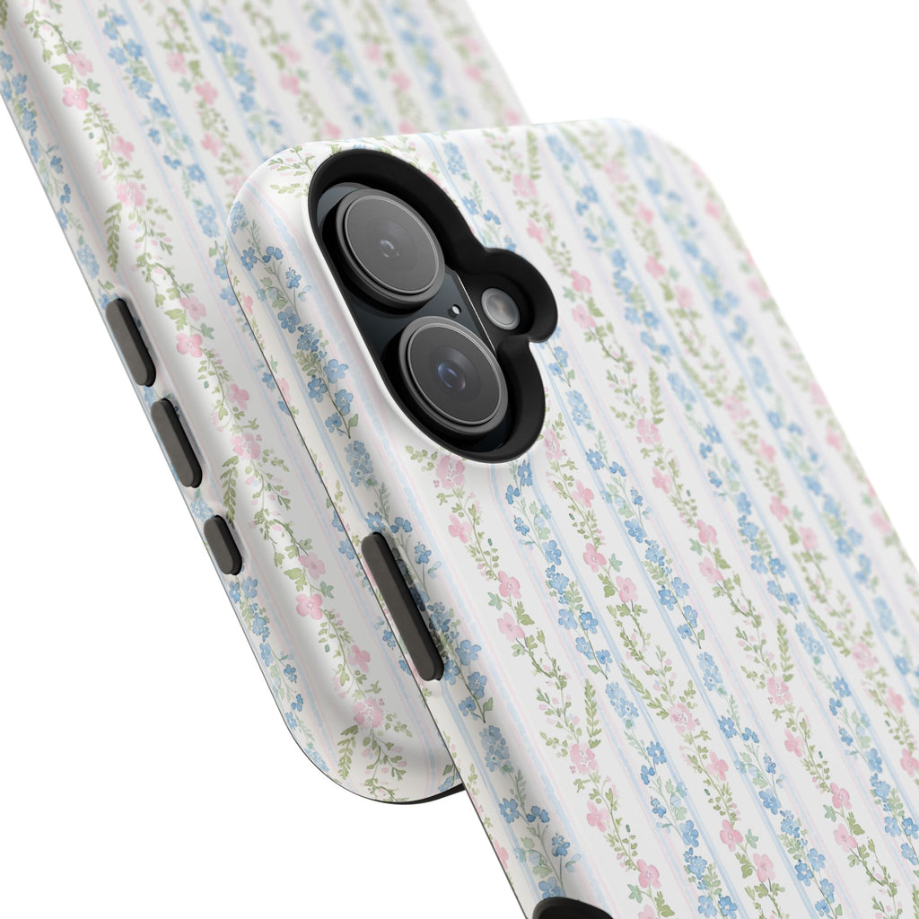 Pastel Floral Pattern Magnetic Tough Case
