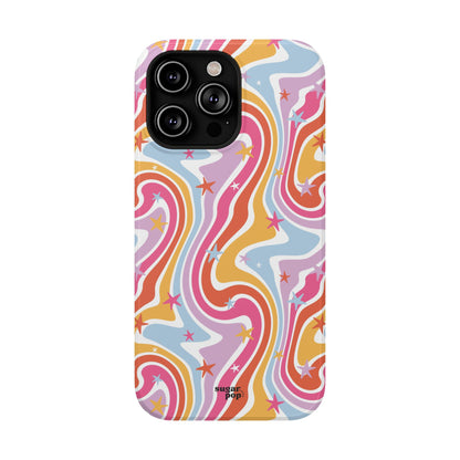 Colorful Impact-Resistant Phone Case - Vibrant Swirl Design