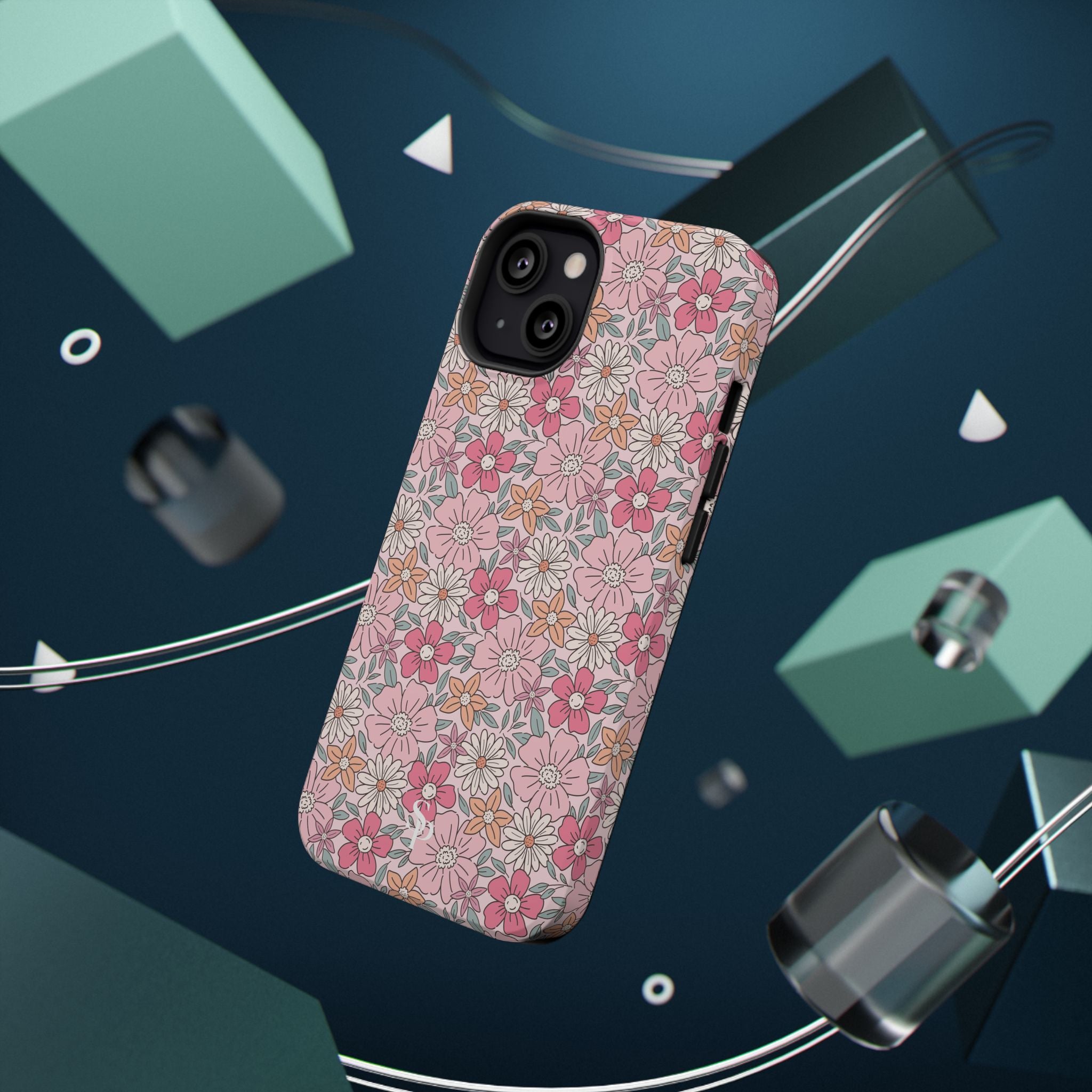 Pink Flowers Impact-Resistant Case