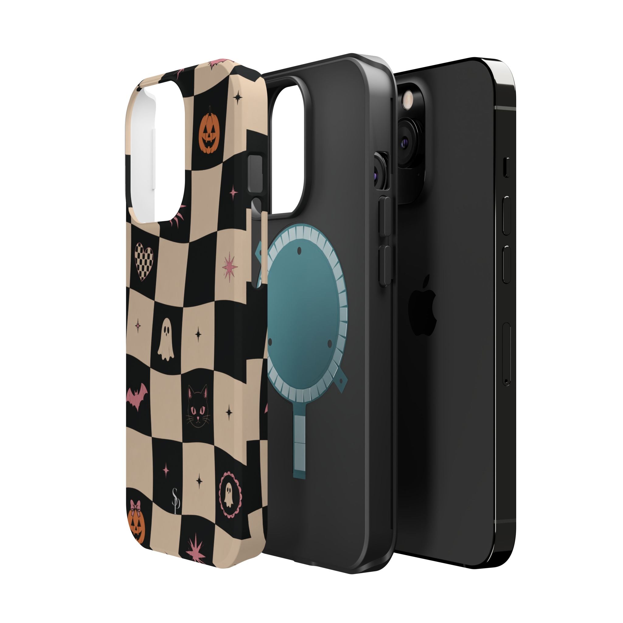 Halloween Checkerboard Magnetic Phone Case