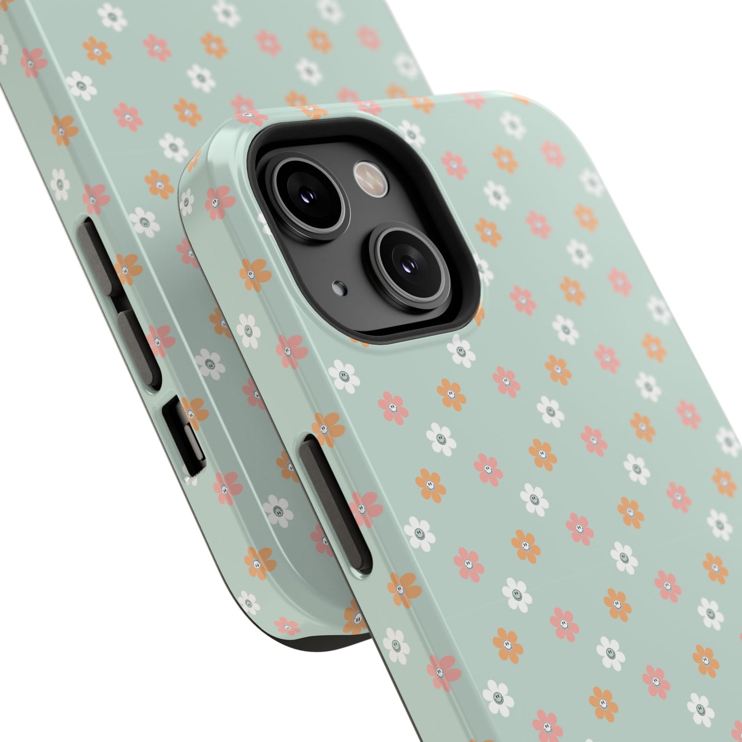 Floral Smiley Impact-Resistant Cases