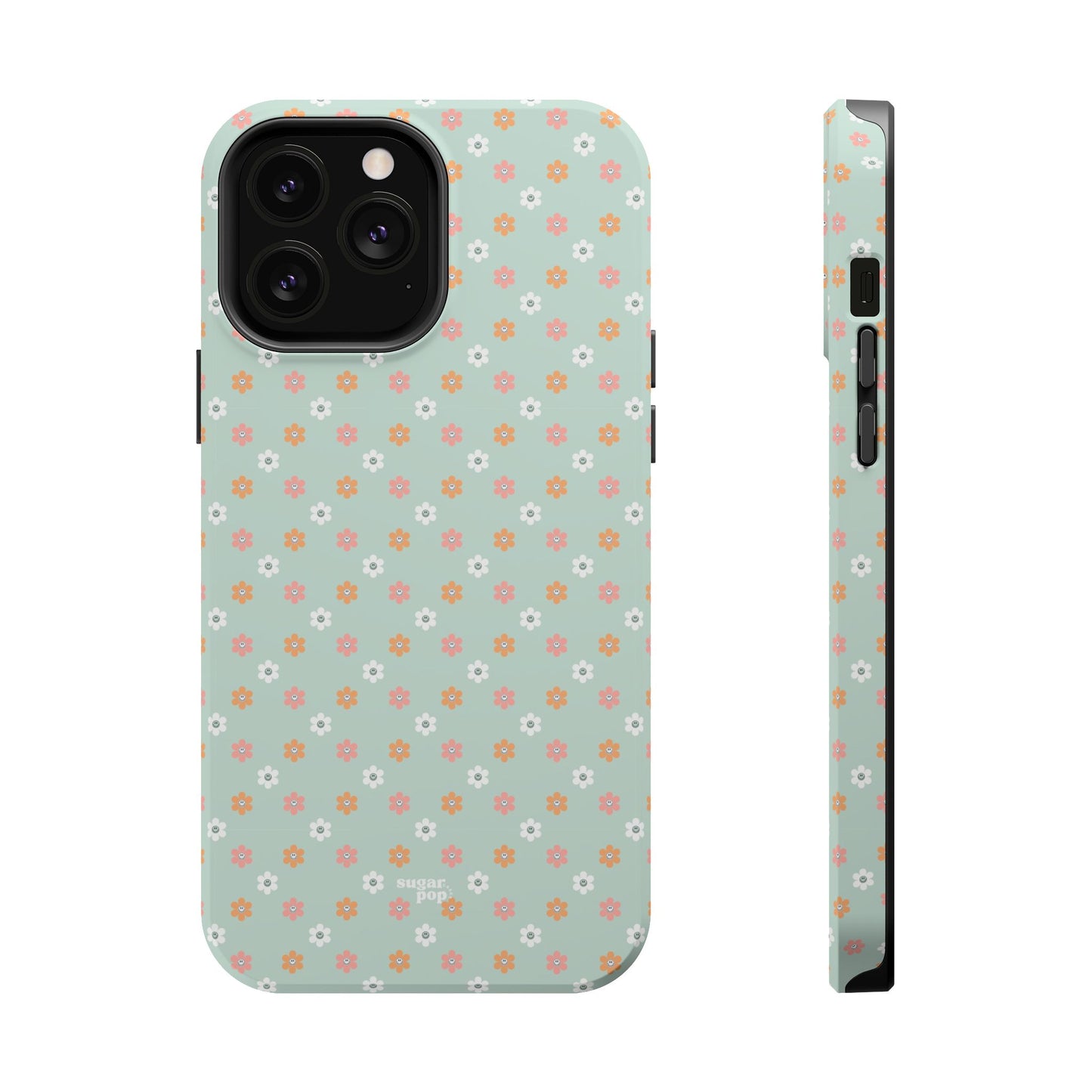 Floral Smiley Magnetic Tough Case