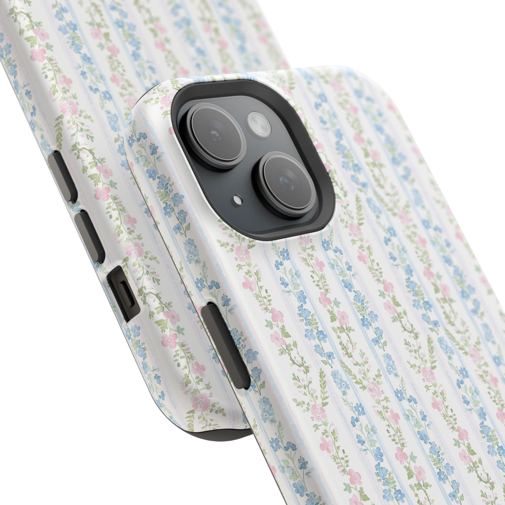 Pastel Floral Pattern Magnetic Tough Case