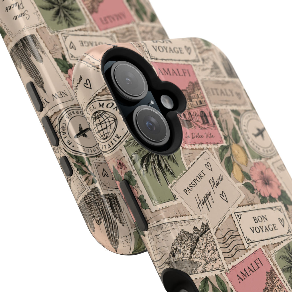 Travel Passport Stamp Magnetic Impact-Resistant Case