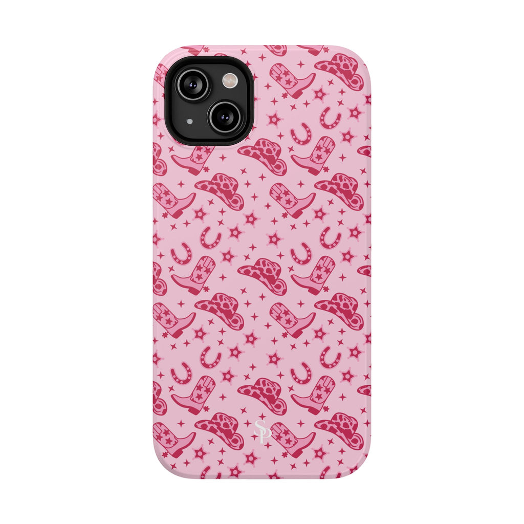 Pink Cowgirl Impact-Resistant Case