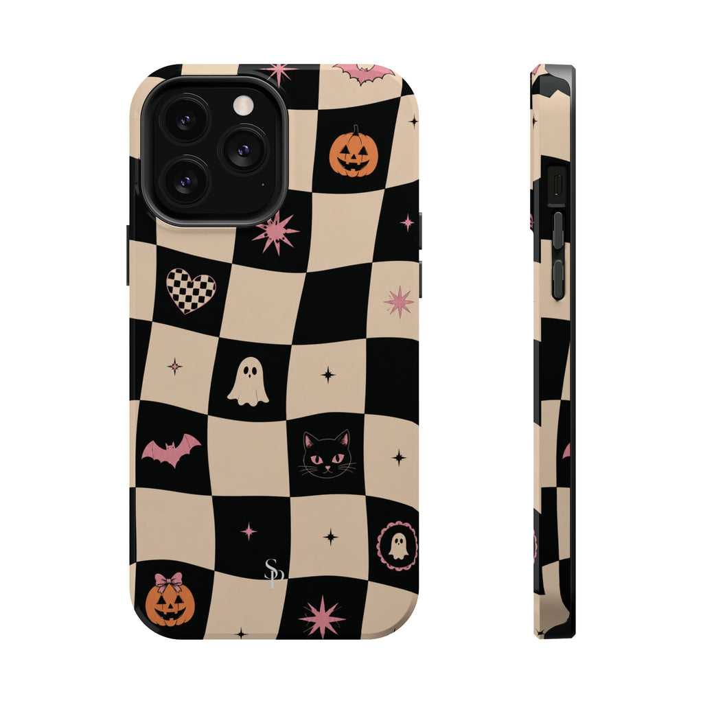 Halloween Checkerboard Magnetic Phone Case