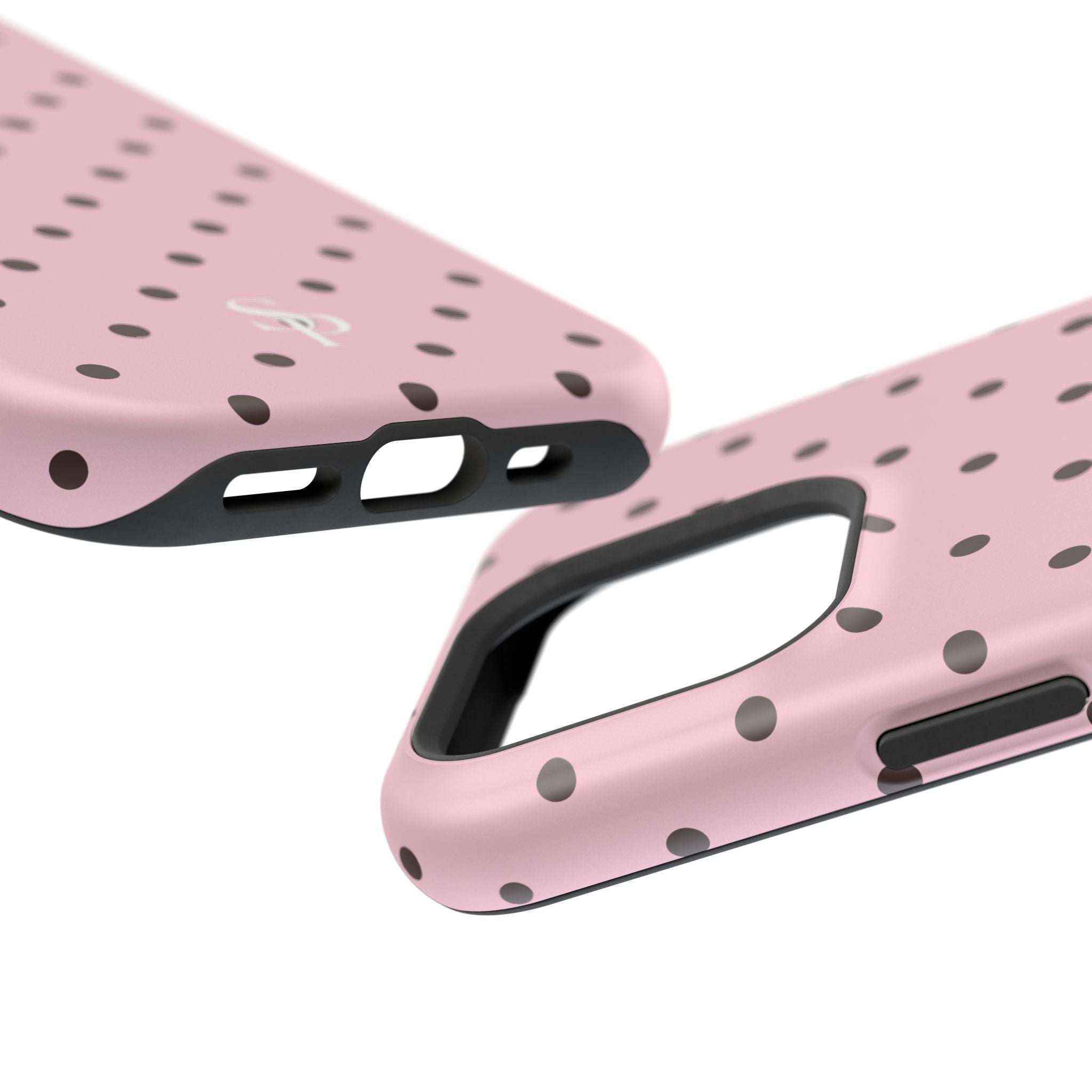 Pink Polka Dot Magnetic Impact Phone Case